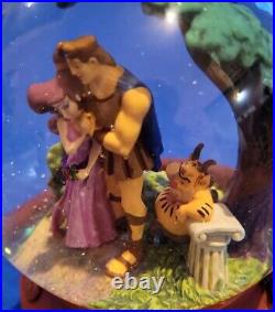 RARE Disney Hercules Musical Snow Globe! Go The Distance