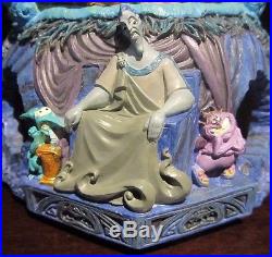 RARE Disney Hercules Zeus Megara Hades Witches Philoctetes Snowglobe Music Box