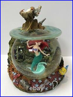 RARE Disney Little Mermaid ARIEL Musical Blowing SNOWGLOBE Part Of Your World