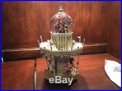 RARE Disney Mary Poppins CARROUSEL Figurines Musical Snowglobe