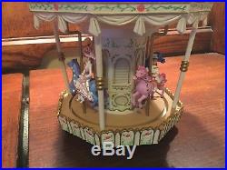 RARE Disney Mary Poppins CARROUSEL Figurines Musical Snowglobe