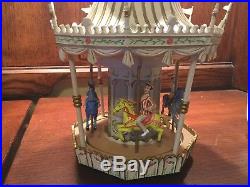 RARE Disney Mary Poppins CARROUSEL Figurines Musical Snowglobe