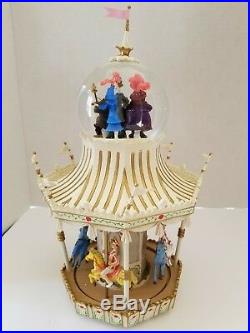 RARE Disney Mary Poppins Jolly Holiday Carousel Snow Globe-read Description
