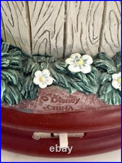 RARE Disney Mickey Mouse House Hourglass Snowglobe Music Box READ