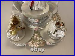 RARE Disney Multi Princess Wedding Cake Snow Globe Music So This Is Love Works
