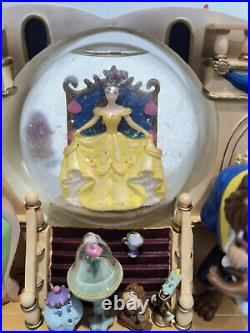 RARE Disney Parks Beauty & The Beast Storybook Double-Sided Musical Snow Globe RARE Disney Parks Beauty & The Beast Storybook Double-Sided Musical Snow Globe