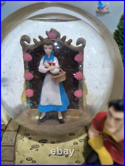 RARE Disney Parks Beauty & The Beast Storybook Double-Sided Musical Snow Globe RARE Disney Parks Beauty & The Beast Storybook Double-Sided Musical Snow Globe