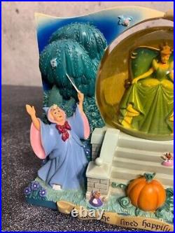 RARE Disney Parks EXCLUSIVE Storybook Cinderella Double-Sided Globe with BOX