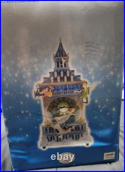 RARE! Disney Peter Pan Snow Globe YOU CAN FLY London Big Ben Clock Tower HTF