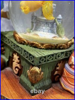 RARE Disney Pinocchio Toyland Fishbowl Musical Snow Globe Cleo Figoro