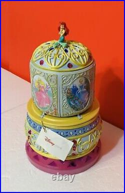 RARE! Disney Princess Snow Globe Music Box Mermaid Dome ORIGINAL BOX -WORKING