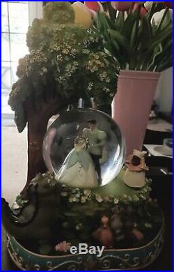 RARE Disney Princess and the Frog Tiana Naveen Snow Globe