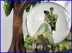 RARE Disney Princess and the Frog Tiana Naveen Snow Globe