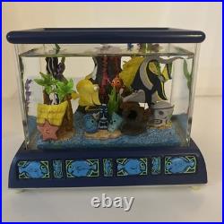 RARE Disney Snow Globe Finding Nemo Aquarium Fish Tank Musical Snowglobe