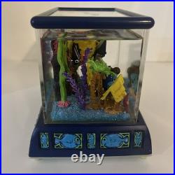 RARE Disney Snow Globe Finding Nemo Aquarium Fish Tank Musical Snowglobe