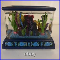 RARE Disney Snow Globe Finding Nemo Aquarium Fish Tank Musical Snowglobe