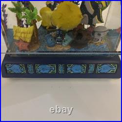 RARE Disney Snow Globe Finding Nemo Aquarium Fish Tank Musical Snowglobe