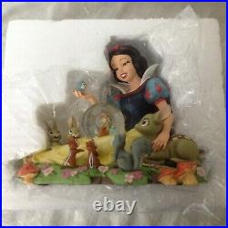 RARE Disney Snow White IM WISHING Musical Figurine SnowGlobe-MIB