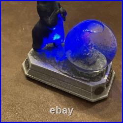 RARE Disney Store Brave Merida Queen Elinor Lit Snow Globe Blue Lights 8.25