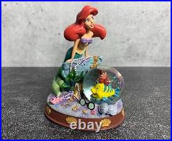 RARE Disney Store EXCLUSIVE Little Mermaid Globe Ariel, Flounder & Sebastian