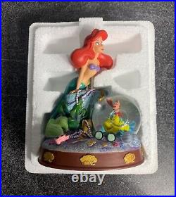 RARE Disney Store EXCLUSIVE Little Mermaid Globe Ariel, Flounder & Sebastian