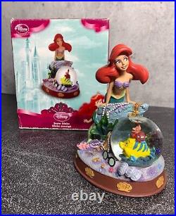 RARE Disney Store EXCLUSIVE Little Mermaid Globe Ariel, Flounder & Sebastian