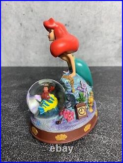 RARE Disney Store EXCLUSIVE Little Mermaid Globe Ariel, Flounder & Sebastian