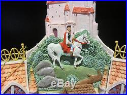 RARE Disney Store Princess Snow White Aurora Cinderella Snowglobe Music Box