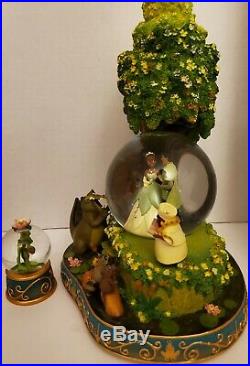 RARE! Disney Store Princess and the Frog Tiana Naveen Snow Globe Wedding in box