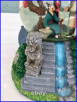 RARE Disney Store Snowglobe Globel Mulan Reflection Music Box Mushu Shang