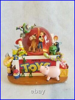 RARE Disney Toy Story Musical Snowglobe Andy's Toybox
