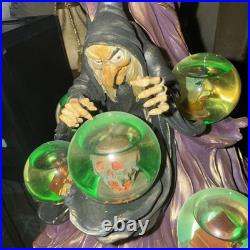 RARE Disney Villains Evil Queen & Hag Snow Globe Statue 28557