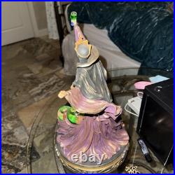 RARE Disney Villains Evil Queen & Hag Snow Globe Statue 28557