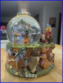 RARE Disney Winnie The Pooh Photographer Musical Snow Globe