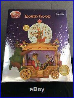 RARE Disney's Exclusive 35th Anniversary Robin Hood Musical Snow Globe with box
