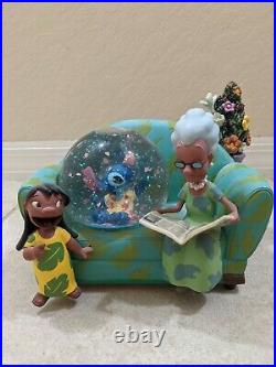 RARE Disney's Lilo & Stitch Couch Grandma You Are So Beautiful Snowglobe