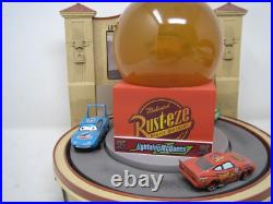 RARE Disney's cars electronic snowglobe rust-eze working snow globe pixar