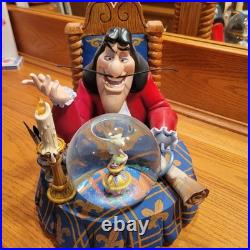 RARE Large Disney Peter Pan Captain Hook Tinkerbell Snow Globe Music 10x 11.25 RARE Large Disney Peter Pan Captain Hook Tinkerbell Snow Globe Music 10x 11.25