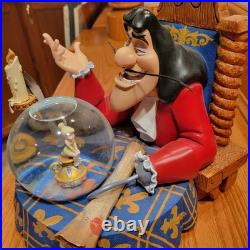 RARE Large Disney Peter Pan Captain Hook Tinkerbell Snow Globe Music 10x 11.25 RARE Large Disney Peter Pan Captain Hook Tinkerbell Snow Globe Music 10x 11.25