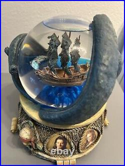 RARE Pirates Of The Caribbean Musical Water Globe. No Box