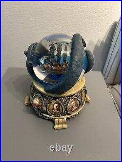 RARE Pirates Of The Caribbean Musical Water Globe. No Box