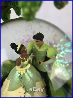 RARE! RARE! Disney Store Princess and the Frog Tiana Naveen Snow Globe Wedding