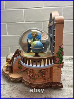 RARE VTG Disney Beauty & the Beast Library Double Snow Globe Music Box 90's L92 RARE VTG Disney Beauty & the Beast Library Double Snow Globe Music Box 90's L92