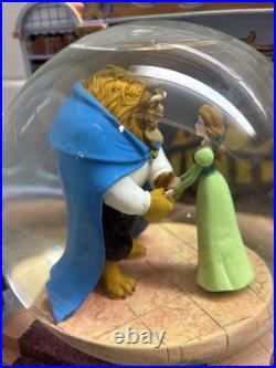 RARE VTG Disney Beauty & the Beast Library Double Snow Globe Music Box 90's L92 RARE VTG Disney Beauty & the Beast Library Double Snow Globe Music Box 90's L92