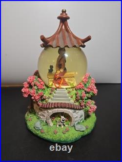 RARE Vintage Disney Mulan Snow Globe Music Box Discontinued Reflection Mushu RARE Vintage Disney Mulan Snow Globe Music Box Discontinued Reflection Mushu
