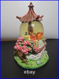 RARE Vintage Disney Mulan Snow Globe Music Box Discontinued Reflection Mushu RARE Vintage Disney Mulan Snow Globe Music Box Discontinued Reflection Mushu