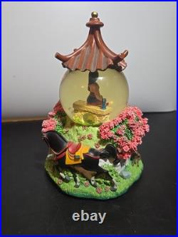 RARE Vintage Disney Mulan Snow Globe Music Box Discontinued Reflection Mushu RARE Vintage Disney Mulan Snow Globe Music Box Discontinued Reflection Mushu