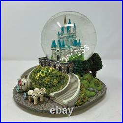 RARE Walt Disney Cinderella Castle Musical Light Up Snow Globe So This Is Love