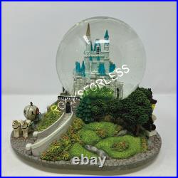 RARE Walt Disney Cinderella Castle Musical Light Up Snow Globe So This Is Love