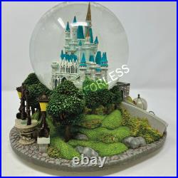 RARE Walt Disney Cinderella Castle Musical Light Up Snow Globe So This Is Love